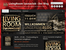 Tablet Screenshot of blog.fkk-livingroom.de